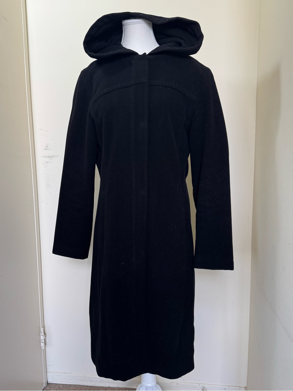 Talula Black Hooded Pea Coat